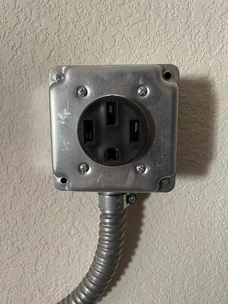 NEMA 14-50 outlet installed for Smart Home Electrical in Somerdale
